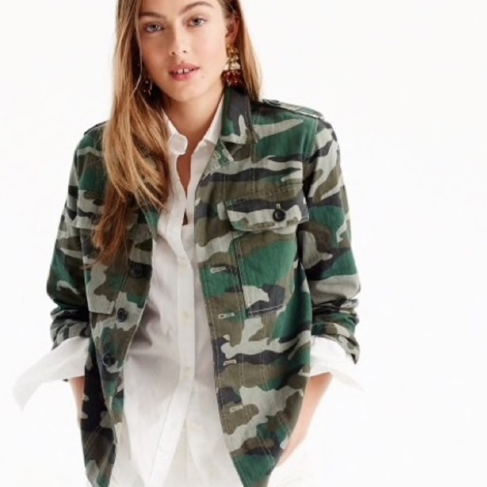 JCREW CAMO JACKET